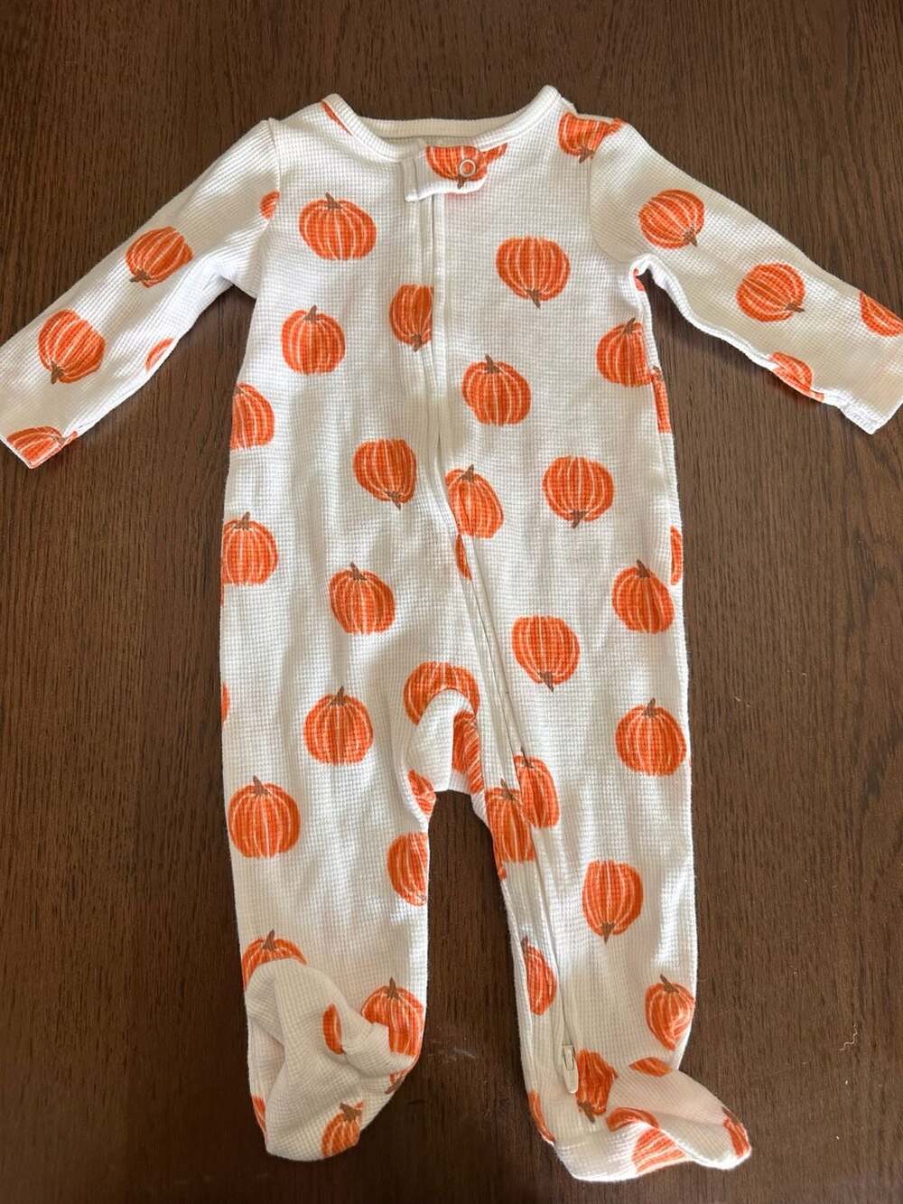 Carter's Pumpkin Fall Halloween Footed Pajama Size 3-6m